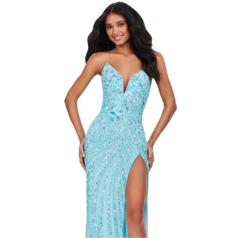 Ashley Lauren 11236 Dress in Sky Blue